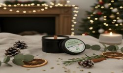 "Edition limitée" bougie naturelle - Pied du sapin