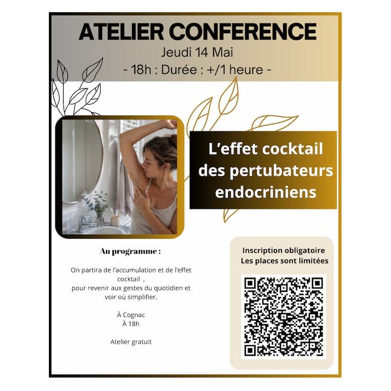 Atelier Conférence du jeudi 14 mai : Les pertubateurs endocrinien et l'effet cocktail