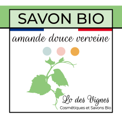 Savon bio solide amande douce verveine LO DES VIGNES